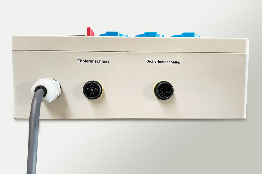 Trommelfilter Steuerung Elektronikpanel Anschlüsse