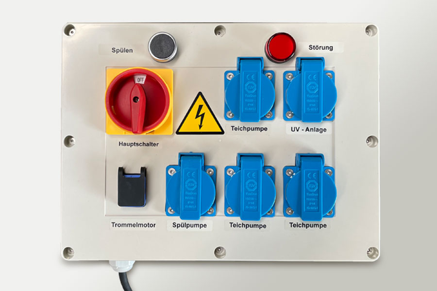 Trommelfilter Steuerung Elektronikpanel